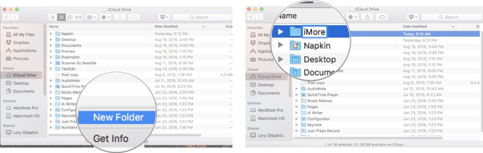Make new folder on mac